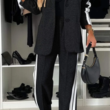Tweedelige Set met Blazer en Wijde Broek