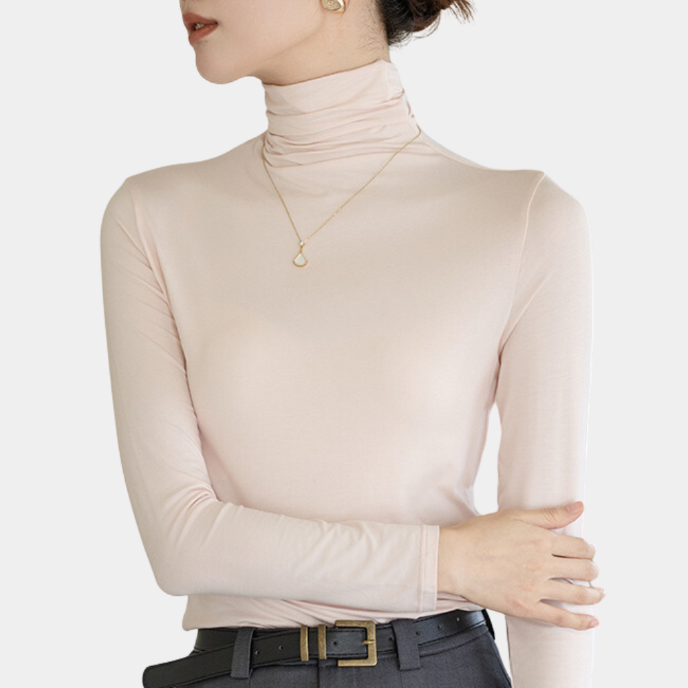 Kahnay – Modieus coltruitje voor dames – Elegant en comfortabel truitje met hoge kraag, perfect voor een chique en warme uitstraling in de koudere maanden. Voeg stijl en warmte toe aan je garderobe met dit veelzijdige coltruitje.