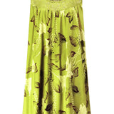 Dames Mouwloze Maxi Jurk met Bloemenprint
