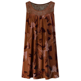 Dames Mouwloze Maxi Jurk met Bloemenprint