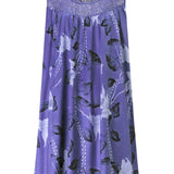Dames Mouwloze Maxi Jurk met Bloemenprint