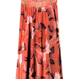Dames Mouwloze Maxi Jurk met Bloemenprint