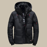 Winddichte winterjas met capuchon en thermovoering