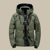 Winddichte winterjas met capuchon en thermovoering