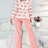 Tweedelige Pyjamaset met Hartenprint