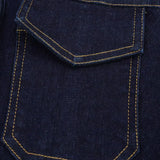 Denim Mini Jurk met Kraag en Getailleerde Pasvorm
