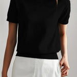 Casual dames T-shirt met korte mouwen, perfect voor de lente en dagelijkse outfits.