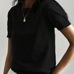 Casual dames T-shirt met korte mouwen, perfect voor de lente en dagelijkse outfits.