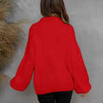 Casual dames sweater met halve rits, comfortabel en stijlvol voor dagelijks gebruik.