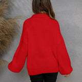 Casual dames sweater met halve rits, comfortabel en stijlvol voor dagelijks gebruik.