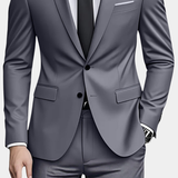 Tweedelig slim fit modern kostuum voor heren