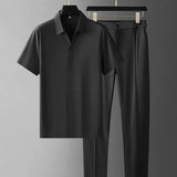 Tweedelige Set met Poloshirt en Rechte Broek