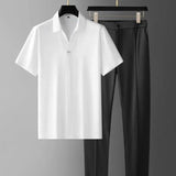 Tweedelige Set met Poloshirt en Rechte Broek