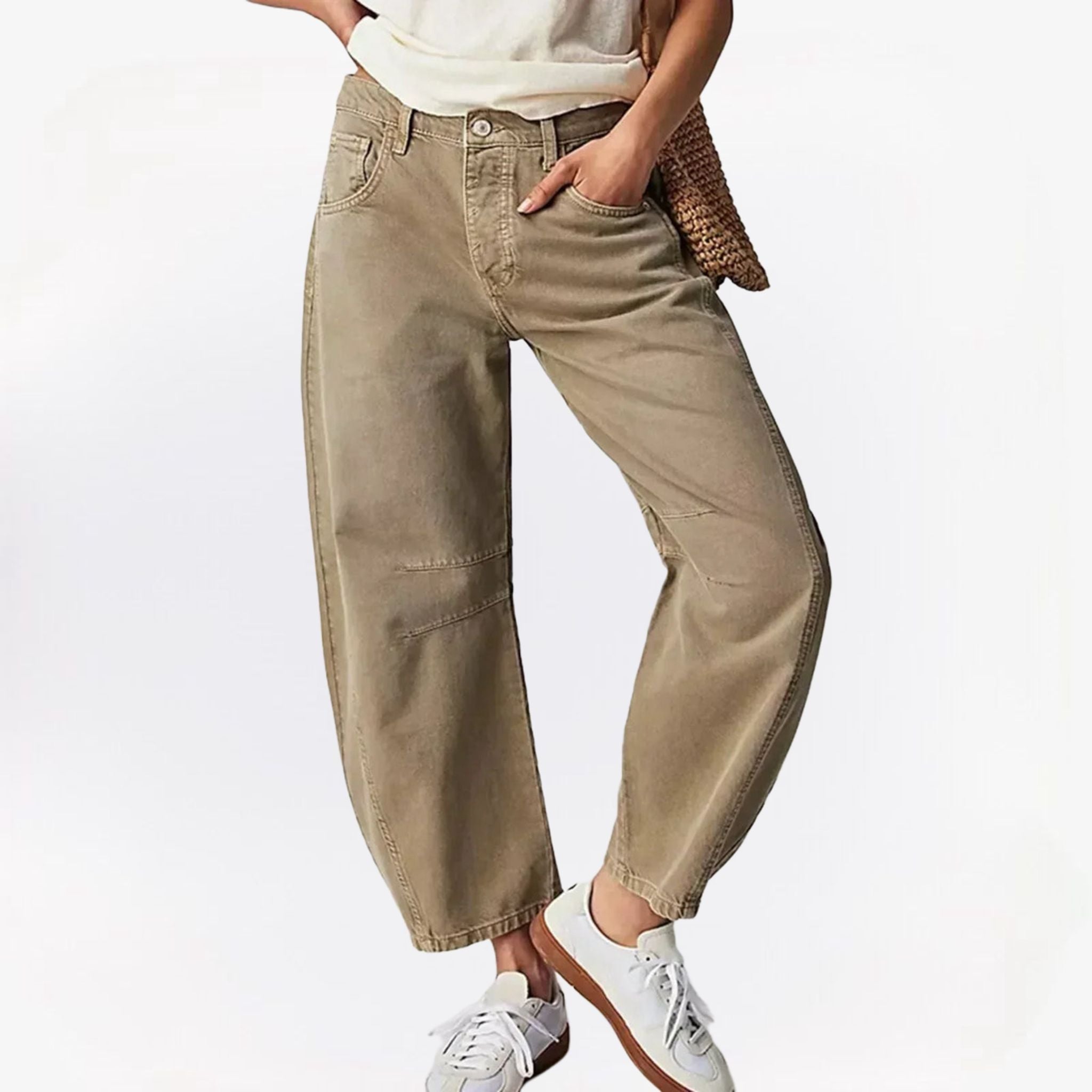 Dames baggy broek in diverse kleuren – comfortabele pasvorm, zachte stof en casual, trendy stijl voor dagelijks gebruik.