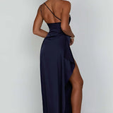 One-Shoulder Maxi Jurk met Hoge Split