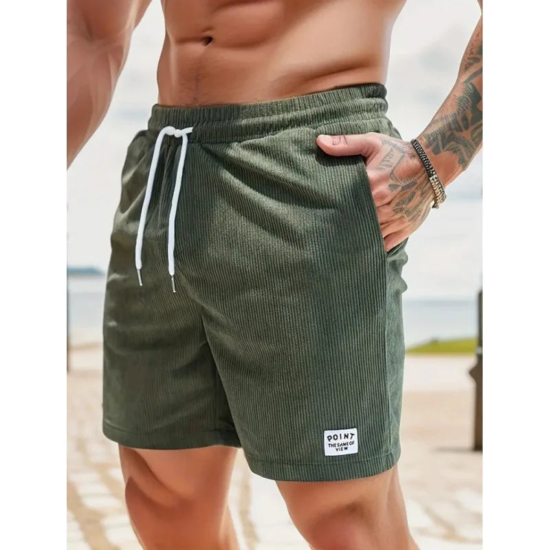 Heren Shorts met Trekkoord en Elastische Taille