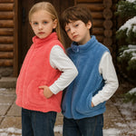 LittleComfy kinder vest met verdikte fleecevoering – warme, zachte stof, comfortabele pasvorm en perfect voor knusse en actieve dagen.