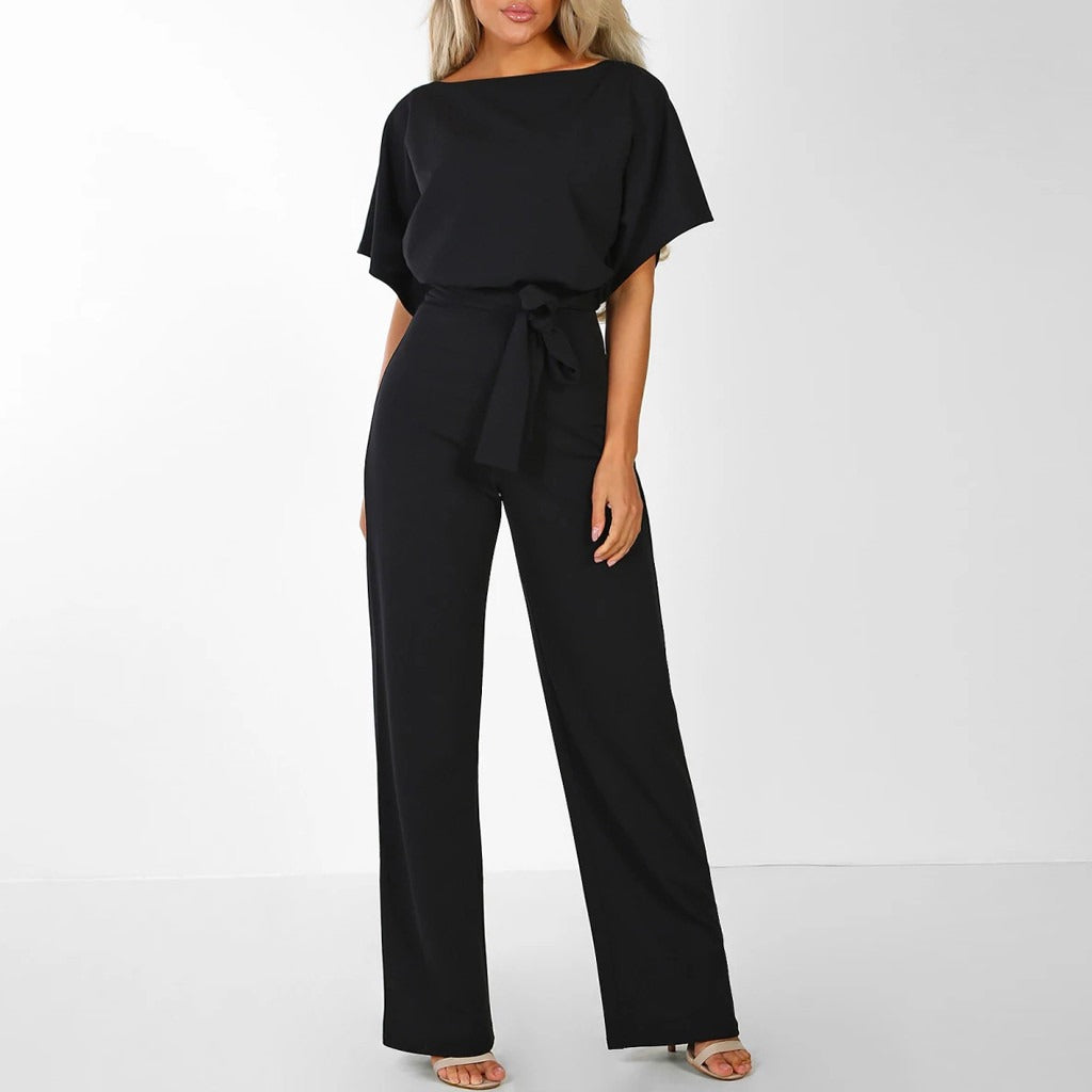 Isabella stijlvolle dames jumpsuit in diverse kleuren – zachte stof, elegante pasvorm en modieuze look voor speciale gelegenheden.