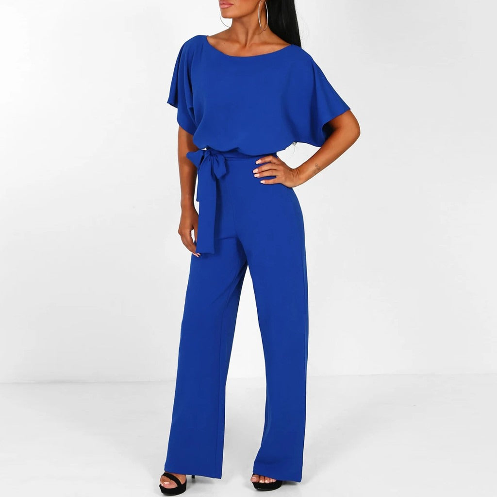 Isabella stijlvolle dames jumpsuit in diverse kleuren – zachte stof, elegante pasvorm en modieuze look voor speciale gelegenheden.