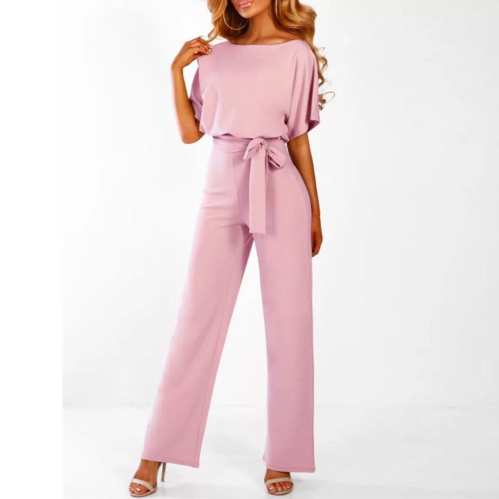 Isabella stijlvolle dames jumpsuit in diverse kleuren – zachte stof, elegante pasvorm en modieuze look voor speciale gelegenheden.