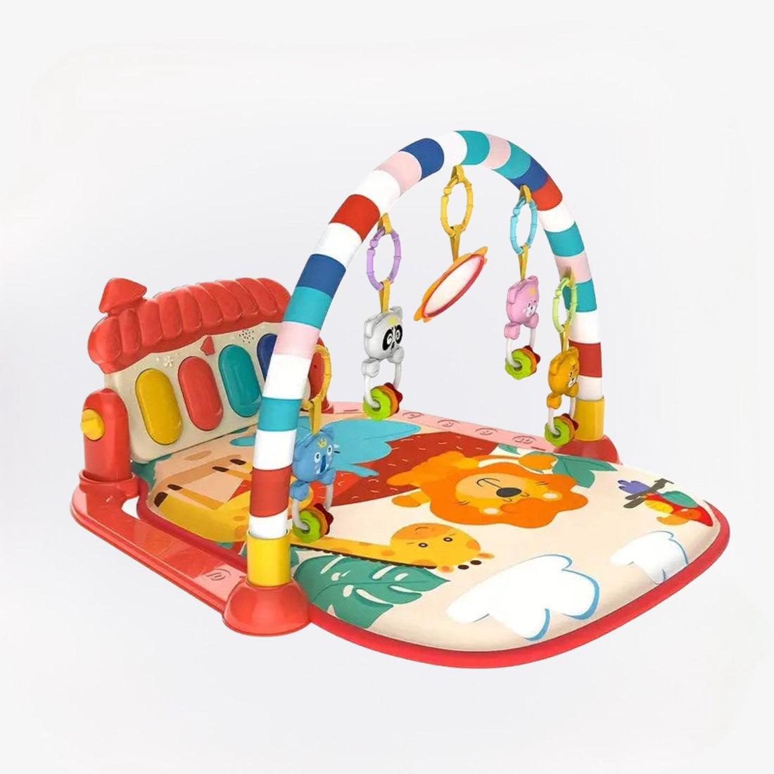 BabyKeys gym speelmat met piano en activiteiten – kleurrijk en interactief speelmatje voor baby’s, stimuleert zintuigen, motoriek en muzikale ontwikkeling.