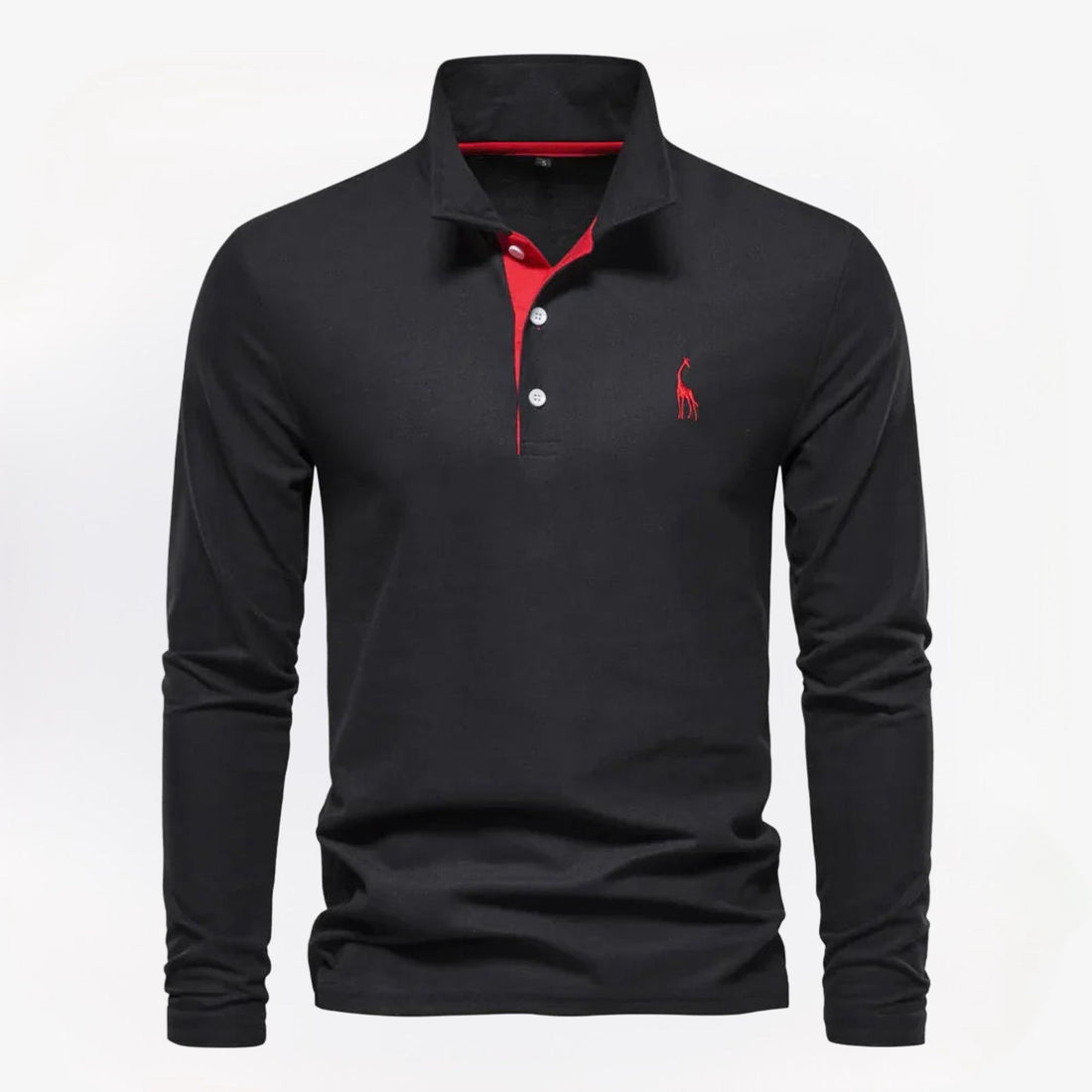 Bastian heren polo met lange mouwen – zachte, ademende stof met klassieke pasvorm voor stijlvolle en comfortabele looks
