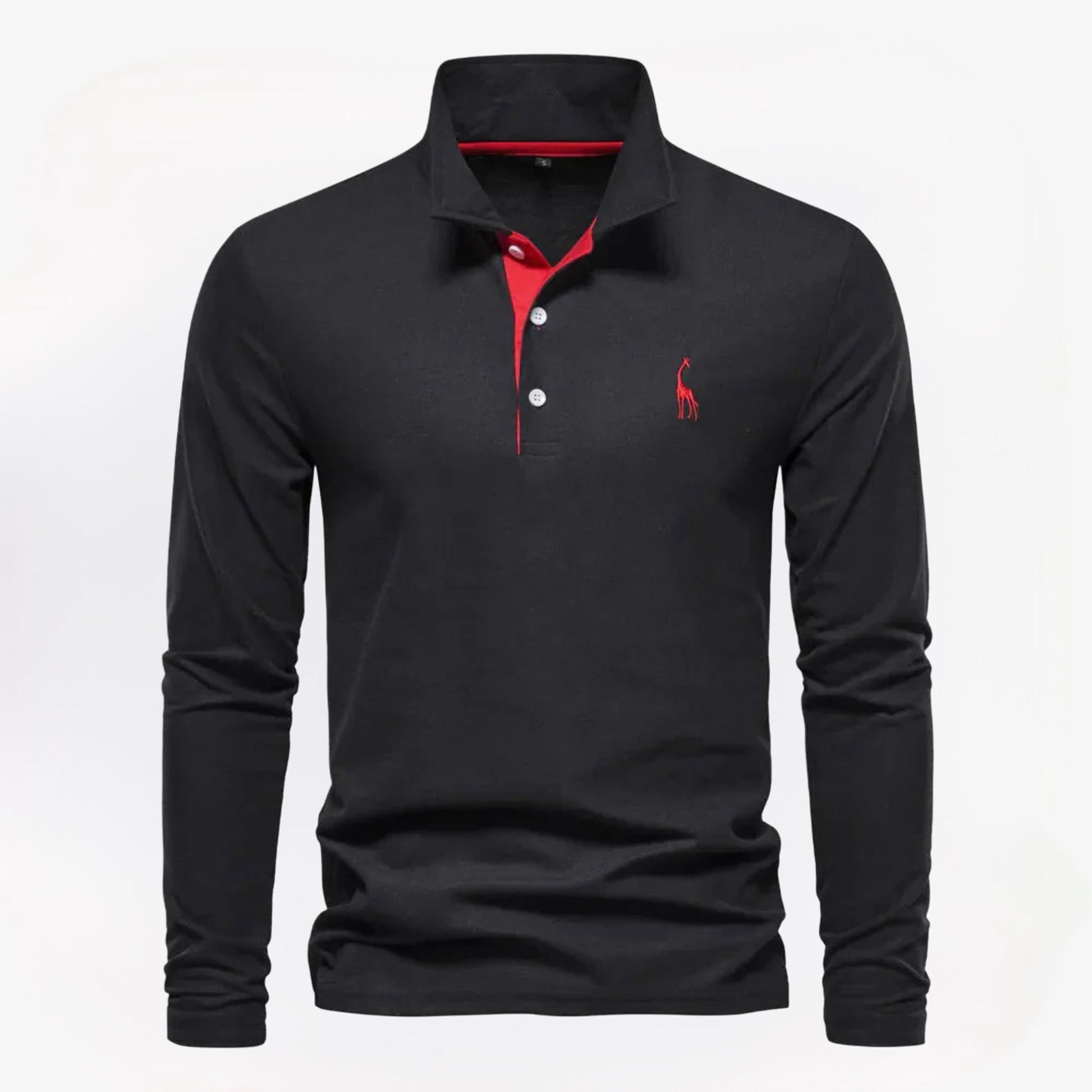 Bastian heren polo met lange mouwen – zachte, ademende stof met klassieke pasvorm voor stijlvolle en comfortabele looks