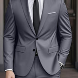 Tweedelig slim fit modern kostuum voor heren