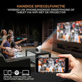 StreamBeam draagbare mini projector – compacte en krachtige projector voor thuisbioscoopervaring, ideaal voor films, games en presentaties.