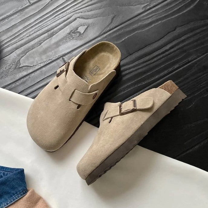Livia leren Boston-sandalen voor dames – stijlvolle en comfortabele sandalen van hoogwaardig leer, perfecte pasvorm voor dagelijks gebruik en zomerse outfits.