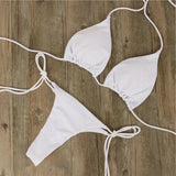 Bikini Set met Triangel Top en Striksluiting
