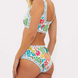 Bikini Set met Crop Top en Hoge Taille