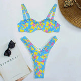 Bikini Set met Bandeau Top en Print