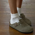 Livia leren Boston-sandalen voor dames – stijlvolle en comfortabele sandalen van hoogwaardig leer, perfecte pasvorm voor dagelijks gebruik en zomerse outfits.