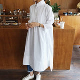 Oversized Midi Jurk met Kraag
