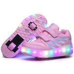 FlashRunners verlichte roller sneakers met LED voor kinderen – comfortabele en duurzame sneakers met kleurrijke lichtgevende wielen, perfect voor buitenspelen en avondplezier.