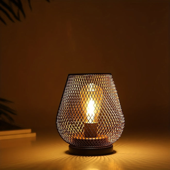 Mesh Tafellampen Set – Industriële stijl met opengewerkt metalen ontwerp, perfect voor sfeervolle verlichting in elke kamer.