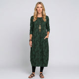 Elegante Maxi Jurk met Lange Mouwen