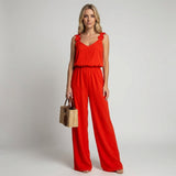 Elegante Jumpsuit met Wijde Pijpen