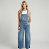 Denim Tuinbroek met Wijde Pijpen