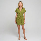 Overslag Jurk met Strikdetail voor Dames