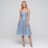 Elegante Midi Jurk met Kantdetails