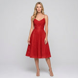 Elegante Midi Jurk met Kantdetails