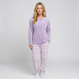 Dames Pyjama Set met Geruite Broek