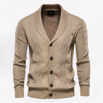 Heren cardigan – stijlvol en tijdloos met knoopsluiting. Perfect voor een klassieke, comfortabele look in elke garderobe.