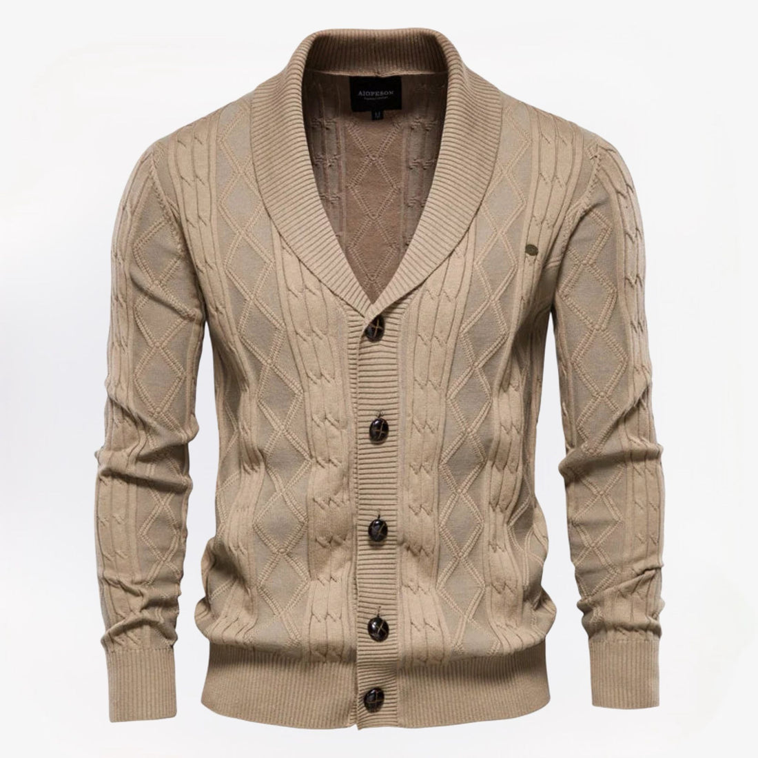 Heren cardigan – stijlvol en tijdloos met knoopsluiting. Perfect voor een klassieke, comfortabele look in elke garderobe.