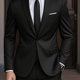 Tweedelig slim fit modern kostuum voor heren