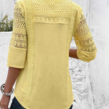 Dames Blouse met Kantdetails