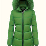 Eline dames winterjas – lange, warme jas met elegante pasvorm, comfortabele voering en ideaal voor koude winterdagen.