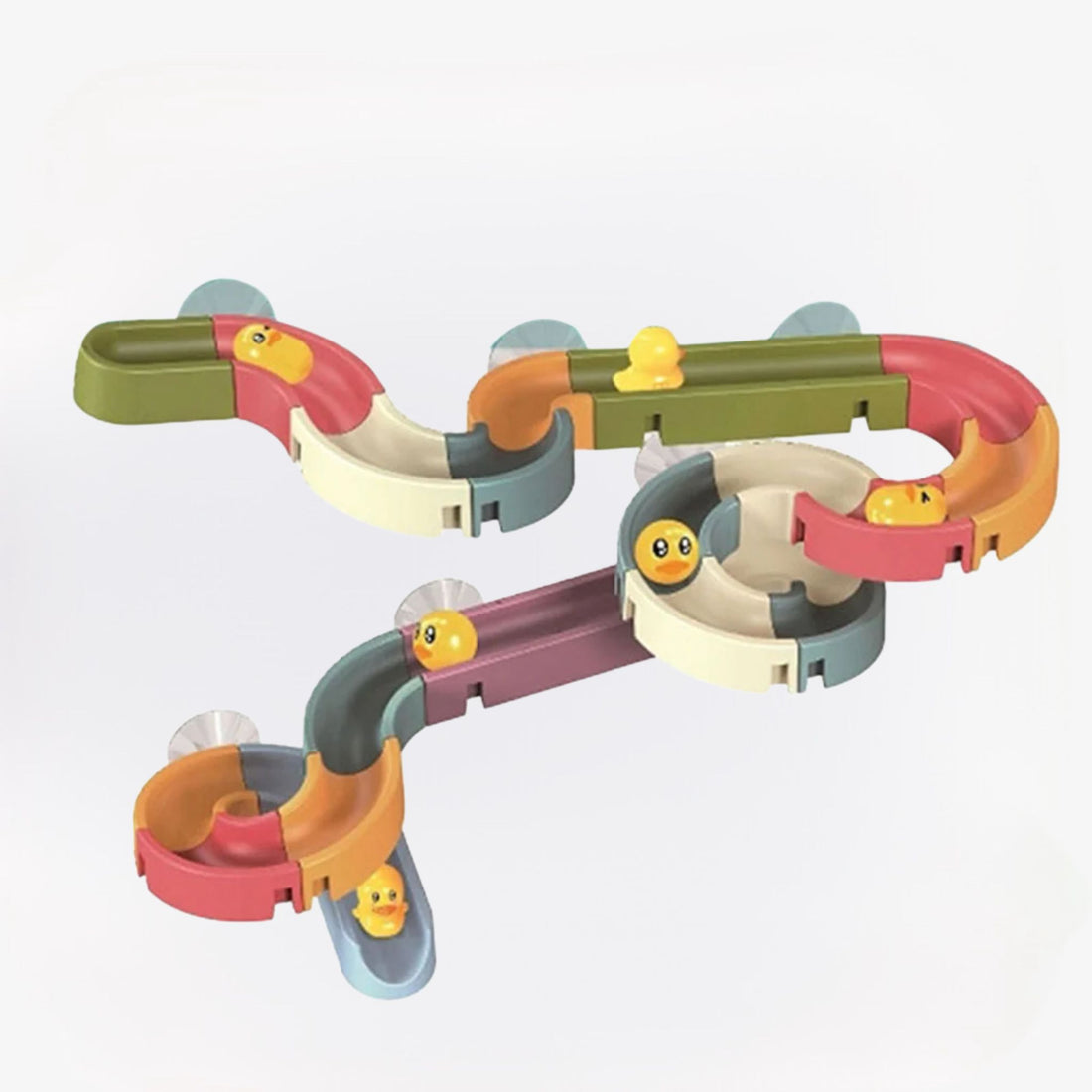 HappyDuck glijbaan voor kinderen – kleurrijk badspeelgoed met veilige, gladde afwerking, geschikt voor plezier en waterpret in bad of zwembad.